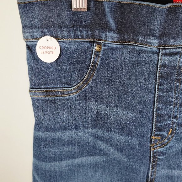 SPANX jeans cropped flare Sz S NEW - Picture 6 of 9